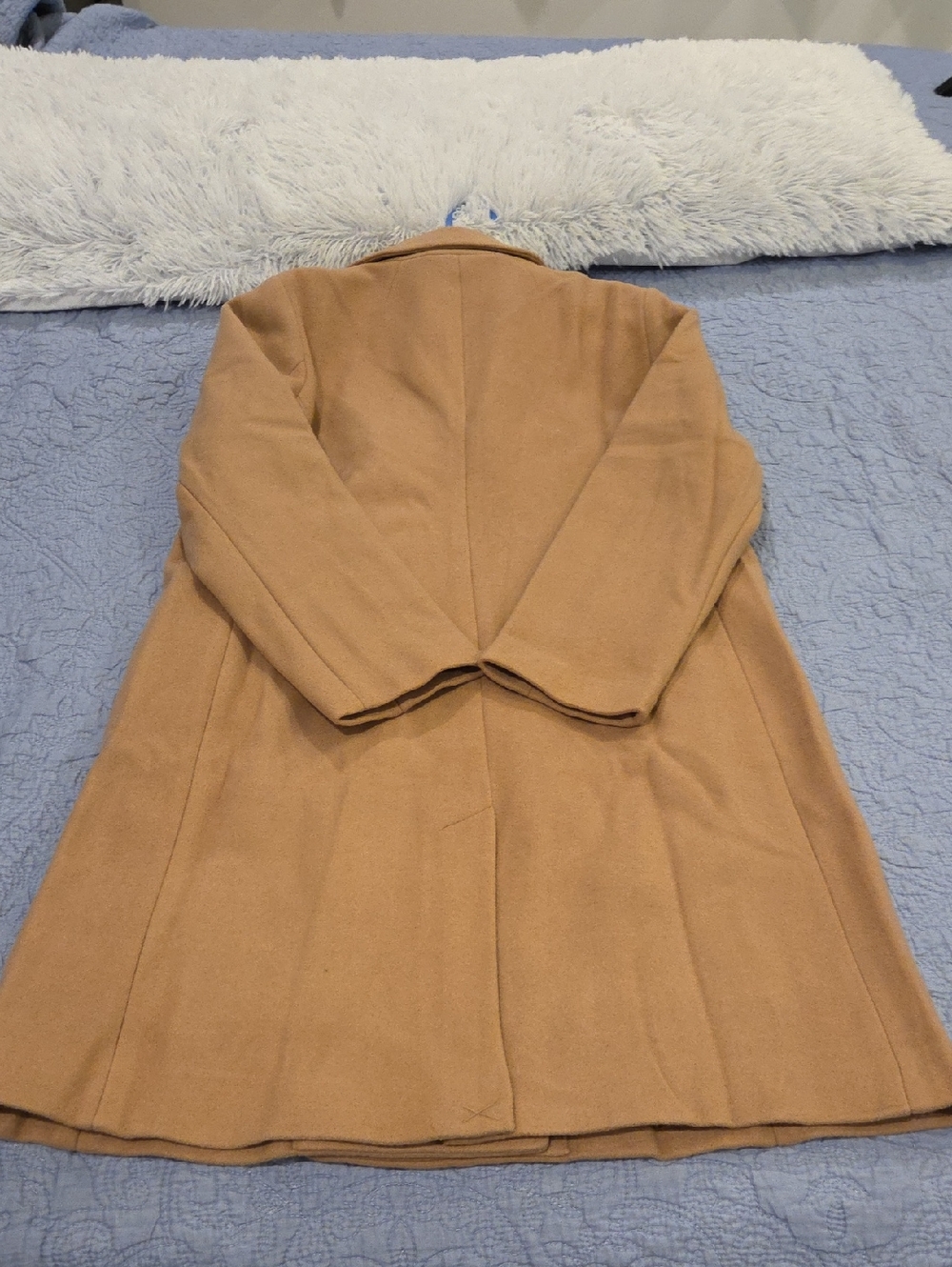 GAP Double-Breasted Camel Pea Coat Size L, New With Tags! - Picture 8 of 10